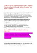N212 Pathophysiology Exam 2 - Practice Questions Eastwick College Update Complete Test Bank &vert; Comprehensive Nursing Board Review