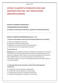ECPI BIO 116 ANATOMY & PHYSIOLOGY 2 EXAM  2026- &NewLine;QUESTIONS LATEST 2026 &ndash; 2027  VERSION SOLVED &NewLine;QUESTIONS & ANSWERS
