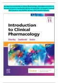 Test Bank For Introduction to Clinical Pharmacology&comma; 11th Edition Constance G&period; Visovsky & Cheryl H&period; Zambroski & Shirley M&period; Hosler&vert;All 1-23 Chapters Covered With Questions And Verified Solutions With Detailed Rationales&period;