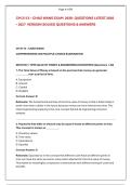CM 2113 &ndash; CHAO WANG EXAM  2026- QUESTIONS LATEST 2026 &ndash; 2027  VERSION SOLVED QUESTIONS & ANSWERS