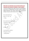 BSN HESI 215 DOSAGE CALCULATION EXAM Exam&NewLine;questions and answers Graded A&plus; latest update&NewLine;A client with cardiogenic shock weighs 220 lb and is receiving dopamine&NewLine;at the rate of 3 mcg&sol;kg&sol;minute&period; The solution strength available is&NewLine;dopamine 400 mg in 250 m