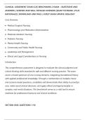 CLINICAL JUDGEMENT EXAM &lpar;CJE&rpar; BENCHMARK 2 EXAM &ndash; QUESTIONS AND&NewLine;ANSWERS &vert; VERIFIED AND WELL DETAILED ANSWERS &vert;EXAM TESTBANK &vert; PLUS&NewLine;RATIONALES &vert; DOWNLOAD AND PASS &vert; LATEST EXAM UPDATE 2026&sol;2027