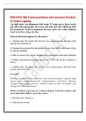 BSN HESI 366 Exam questions and answers Graded&NewLine;A&plus; latest update&NewLine;An adult male was diagnosed with stage IV lung cancer three weeks&NewLine;ago&period; His wife approaches the nurse and asks how she will know that&NewLine;her husband's death is imminent because their t