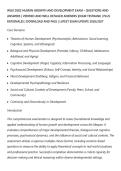 WGU D202 HUMAN GROWTH AND DEVELOPMENT EXAM &ndash; QUESTIONS AND&NewLine;ANSWERS &vert; VERIFIED AND WELL DETAILED ANSWERS &vert;EXAM TESTBANK &vert; PLUS&NewLine;RATIONALES &vert; DOWNLOAD AND PASS &vert; LATEST EXAM UPDATE 2026&sol;2027