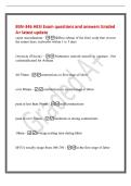 BSN-346 HESI Exam questions and answers Graded&NewLine;A&plus; latest update&NewLine;caput succedaneum - diffuse edema of the fetal scalp that crosses&NewLine;the suture lines&period; reabsorbs within 1 to 3 days&NewLine;Oxytocin &lpar;Pitocin&rpar; - Stimulates smooth muscle to contract&period; &period;Not&NewLine;contraind