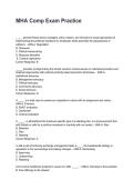 MHA Comp Exam Practice Questions and Explained Answers &lpar;2026&sol;2027&rpar;&NewLine;