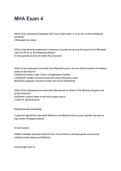 MHA Exam 4 Questions and Explained Answers &lpar;2026&sol;2027&rpar;&NewLine;