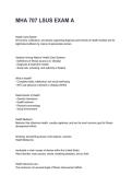 MHA 707 LSUS EXAM A Questions and Explained Answers &lpar;2026&sol;2027&rpar;&NewLine;