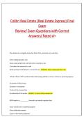 Colibri Real Estate Final Exam Review &vert; Questions & Study Guide