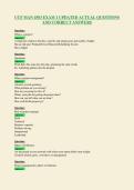 UCF MAN 4583 EXAM 1 UPDATED ACTUAL QUESTIONS&NewLine;AND CORRECT ANSWERS