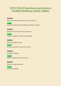 CPCS EXAM Questions and Answers Verified Solutions Latest Update 3