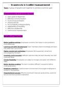 Teamwork and Conflict Management &ndash; Grade 11 Business Studies Notes&NewLine;