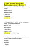 FL CAM Budget Finance Exam Questions & Answers &lpar;Grade A&plus;&rpar;&period;docx&NewLine;&NewLine;