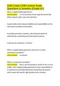 Gold Coast CAM License Exam Questions & Answers &lpar;Grade A&plus;&rpar;&period;docx&NewLine;&NewLine;