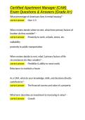 Certified Apartment Manager &lpar;CAM&rpar; Exam Questions & Answers &lpar;Grade A&plus;&rpar;&period;docx&NewLine;&NewLine;