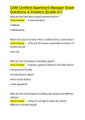 CAM Certified Apartment Manager Exam Questions & Answers &lpar;Grade A&plus;&rpar;&period;docx&NewLine;&NewLine;
