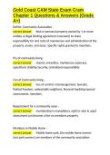 Gold Coast CAM State Exam Cram Chapter 1 Questions & Answers &lpar;Grade A&plus;&rpar;&period;docx&NewLine;&NewLine;