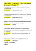 CAM State LAW Cards Exam Questions & Answers &lpar;Grade A&plus;&rpar;&period;docx&NewLine;&NewLine;