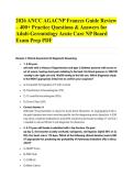 2026 ANCC AGACNP Frances Guide Review &ndash; 400&plus; Practice Questions & Answers for Adult-Gerontology Acute Care NP Board Exam Prep PDF&NewLine;