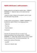 NURS 340 Exam 1 with answers