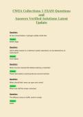 CWEA Collections 1 EXAM Questions and Answers Verified Solutions Latest Update 3