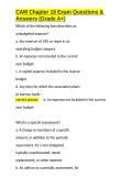CAM Chapter 18 Exam Questions & Answers &lpar;Grade A&plus;&rpar;&period;docx&NewLine;&NewLine;