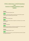 CWEA E I LEVEL  Bundle Package Deal Exam Questions and Answers Verified Solutions Latest Update