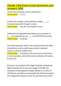 Florida CAM Exam Actual Questions and Answers 2026&period;docx&NewLine;&NewLine;
