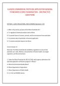 ILLINOIS COMMERCIAL PESTICIDE APPLICATOR GENERAL &NewLine;STANDARDS &lpar;CORE&rpar; EXAMINATION - 300 PRACTICE &NewLine;QUESTIONS