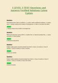 CWEA EI LEVEL 3 TEST Questions and Answers Verified Solutions Latest Update