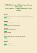 CWEA Electrical AND Instrument Exam Questions and Answers Verified Solutions Latest Update