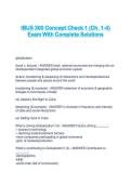 IBUS 300 Concept Check 1 &lpar;Ch&period; 1-4&rpar; Exam With Complete Solutions
