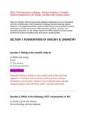 WGU C190 Introduction to Biology - Practice Questions &vert; Complete Objective Assessment &lpar;OA&rpar; Review Test Bank with Verified Answers