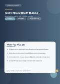 Neeb&rsquo;s Mental Health Nursing 6th Edition &ndash; Psychiatric Nursing Questions & Answers &vert; Complete Study Resource PDF