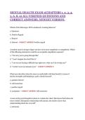 MENTAL HEALTH EXAM 1&lpar;CHAPTERS 1&comma; 2&comma; 3&comma; 4&comma;&NewLine;5&comma; 6&comma; 8&comma; 9&rpar; ALL VERIFIED QUESTIONS AND&NewLine;CORRECT ANSWERS&comma; NEWEST VERSION&period;