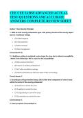 CEE CEE IAHSS ADVANCED ACTUAL TEST QUESTIONS AND ACCURATE ANSWERS COMPLETE REVIEW SHEET&NewLine;
