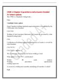 CWB 1 Chapter 6 questions and answers Graded&NewLine;A&plus; latest update&NewLine;The CWB is a Standards writing body&period;&period;&period;&period;&NewLine;False&NewLine;1 multiple choice option&NewLine;Some Canadian welding standards require electrodes to be certified by the&NewLine;CWB under what Standard&NewLine;CSA W48&NewLine;Welding 