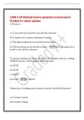 CWB 2 All Module Exams questions and answers&NewLine;Graded A&plus; latest update&NewLine;A Plasma is&colon;&NewLine;A&rpar; A gas made up of positive ions and free electrons&NewLine;B&rpar; A liquid used to reduce adherence of spatter&NewLine;C&rpar; The main component in an inverter power source&NewLine;D&rpar; Always presen