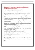 CWB level 1 exam prep questions and answers&NewLine;Graded A&plus; latest update&NewLine;When using measuring devices&comma; accuracy is how&colon;&NewLine;close repeated measurements are to the true value&period;&NewLine;True or False&quest; Systematic errors can always be avoided by using a&NewLine;sufficiently preci