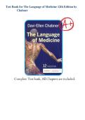 Test Bank for The Language of Medicine &lpar;12th Edition&rpar; by Davi-Ellen Chabner &ndash; All Chapters Included &lpar;A&plus; Graded&rpar;
