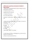 CWB Level 1 questions and answers Graded A&plus;&NewLine;latest update&NewLine;1&period; Which is not a recommended method for surface cleaning of a part for&NewLine;liquid penetrant examination&quest;&NewLine;a&rpar; Cleaning with organic solvents&period;&NewLine;b&rpar; Blasting with shot or dull sand&period;&NewLine;c&rpar; Cleaning with d
