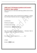 CWB Level 2 All Modules questions and answers&NewLine;Graded A&plus; latest update&NewLine;What is the term used to describe the following condition of lost corrosion&NewLine;resistance&quest;&NewLine;"When certain stainless steels are heated between 500-850&deg; C&comma; carbides&NewLine;form at the gr