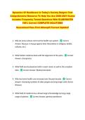Dynamics Of Healthcare In Today's Society Rutgers Test &NewLine;Comprehensive Resource To Help You Ace 2026-2027 Exams &NewLine;Includes Frequently Tested Questions With ELABORATED &NewLine;100&percnt; Correct COMPLETE SOLUTIONS  &NewLine;Guaranteed Pass First Attempt&excl;&excl; Current Upda