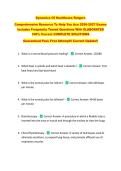 Dynamics Of Healthcare Rutgers  &NewLine;Comprehensive Resource To Help You Ace 2026-2027 Exams &NewLine;Includes Frequently Tested Questions With ELABORATED &NewLine;100&percnt; Correct COMPLETE SOLUTIONS  &NewLine;Guaranteed Pass First Attempt&excl;&excl; Current Update&excl;&excl;
