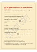 ESS 101 Special Exam questions and answers Graded A&plus;&NewLine;latest update&NewLine;1&period; Most of what is known about the Earth's early planetary history comes from&NewLine;&lowbar;&lowbar;&lowbar;&lowbar;&lowbar;&lowbar;&lowbar;&lowbar;&lowbar;&lowbar;&lowbar;&lowbar;&lowbar;&period;&NewLine;a&period; the sparse geologic record from 3&period;5 billion years ago&NewLine;b&period; computer models of atmo