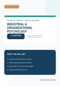 Industrial & Organizational Psychology 8th Edition &ndash; I-O Psychology Practice Questions & Answers &vert; Complete Study PDF
