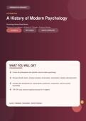 A History of Modern Psychology 5th Edition &ndash; Psychology History Practice Questions & Answers &vert; Complete Study PDF