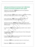 GACE Special Ed General Curriculum test 1 &lpar;081&rpar; Exam&NewLine;questions and answers Graded A&plus; latest update&NewLine;augmentative communication - methods and devices that supplement&NewLine;existing verbal communication skills&NewLine;negative reinforcement - a response or behavior is