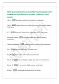 GACE Special Education General Curriculum Assessment&NewLine;Guide Exam questions and answers Graded A&plus; latest&NewLine;update&NewLine;GACE - Georgia Assessments for Certification of Educators&period;&NewLine;GaPSC - Georgia Professional Standards Commission overseeing educator&NewLine;certificati