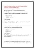 NBRC TMC Exam verified with correct answers plus &NewLine;rationales instant pdf 2026&sol;2027 